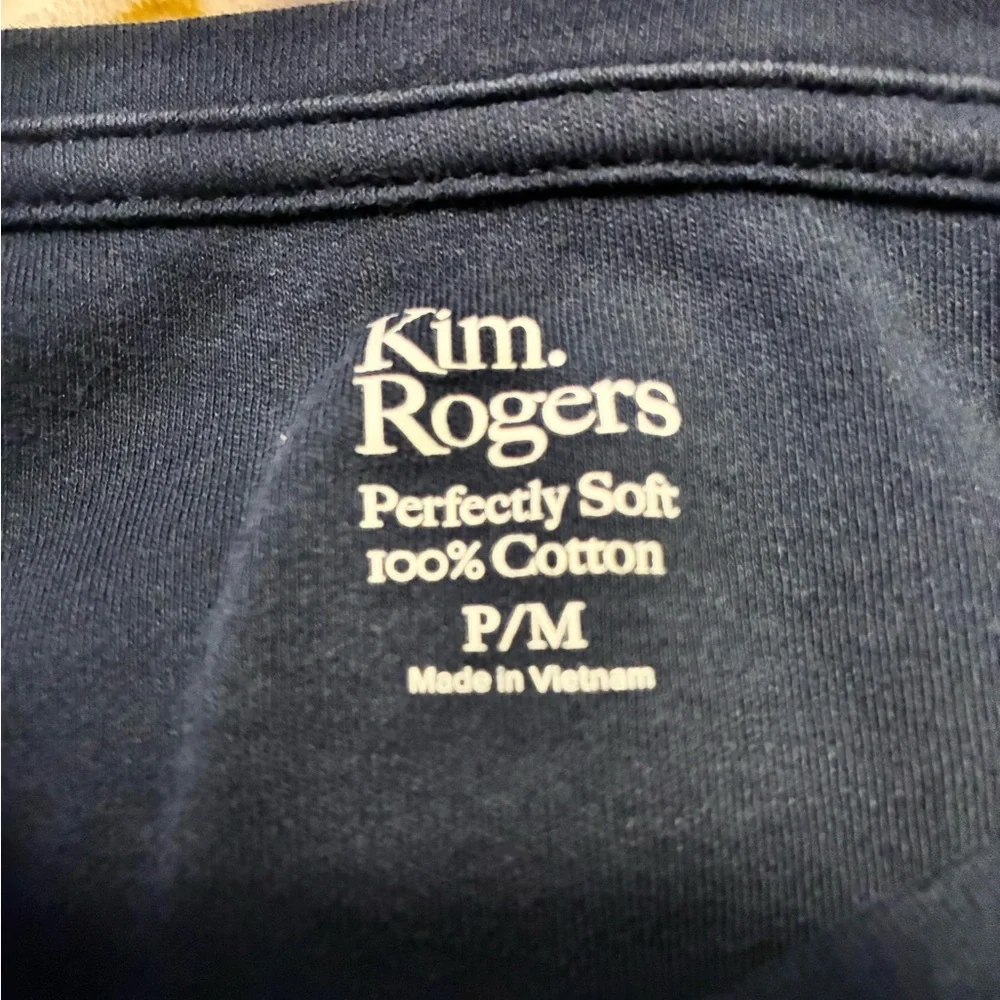 EUC Ladies Kim Rogers Perfectly Soft 3 Quarter Sleeves Crew Neck Top P/M - Picture 5 of 7